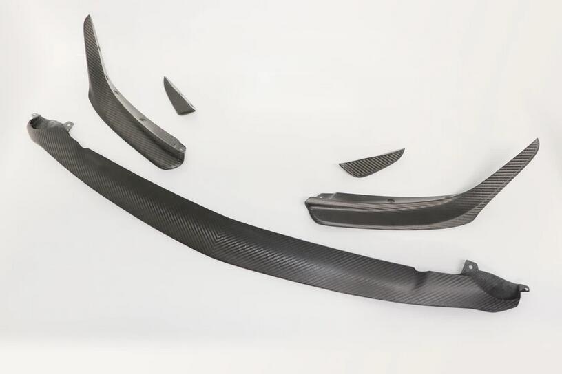 代引き不可、工場、ショップ様へのお届けとなります。 【GruppeM /グループ・エム】 カナード & リップ スポイラー（5ピース） MERCEDES AMG A45S (W177) 用 FSHC-0040