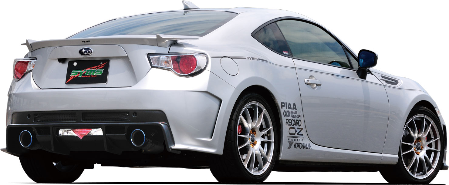 【SYMS/シムス】リアバンパー for BRZ/86 ZN/ZC 未塗装、FRP白ゲル Y3000ZC002