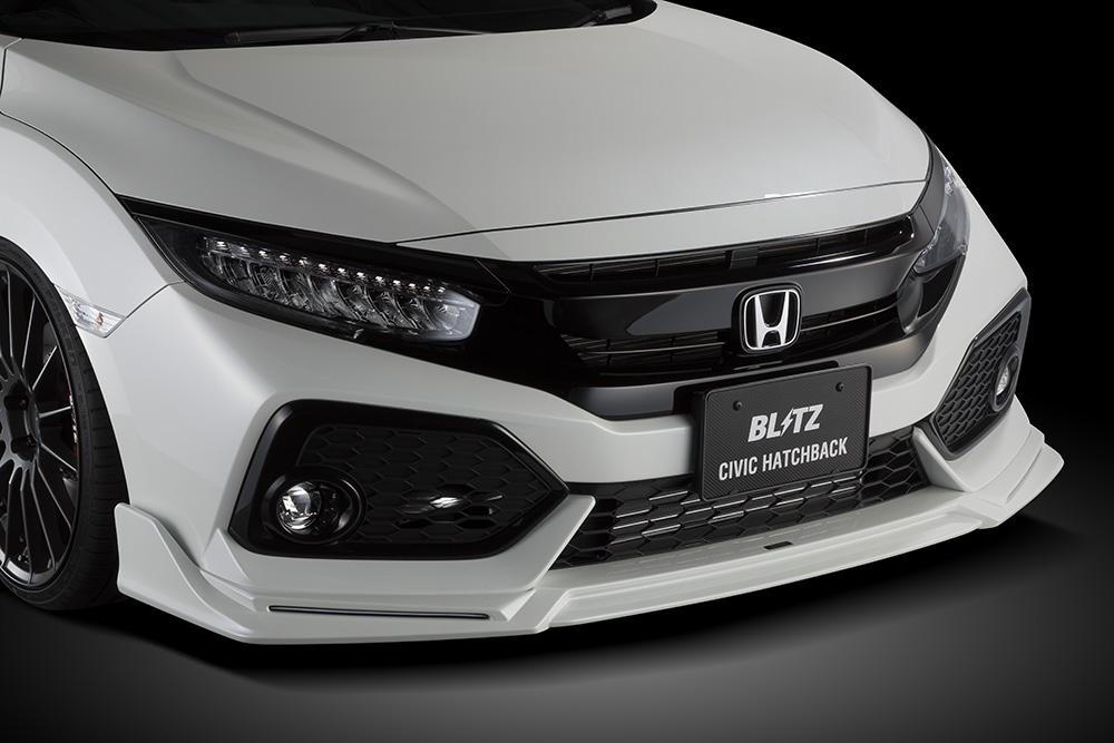 楽天市場 受注生産 予約販売受付中 Blitz ブリッツ エアロスピード Rコンセプトaero Speed R Concept フロントリップ スポイラー塗装済み製品 Honda Civic Hatchback Fk7 特選パーツカー狂