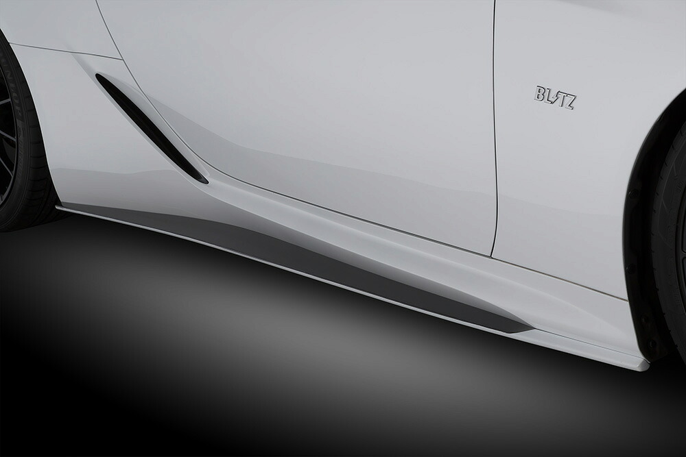 受注生産、予約販売受付中！【BLITZ/ブリッツ】エアロスピード Rコンセプト AERO SPEED R-concept サイドスカート ブラックグラデーションクリアー塗装済み [LEXUS LC500] 60300
