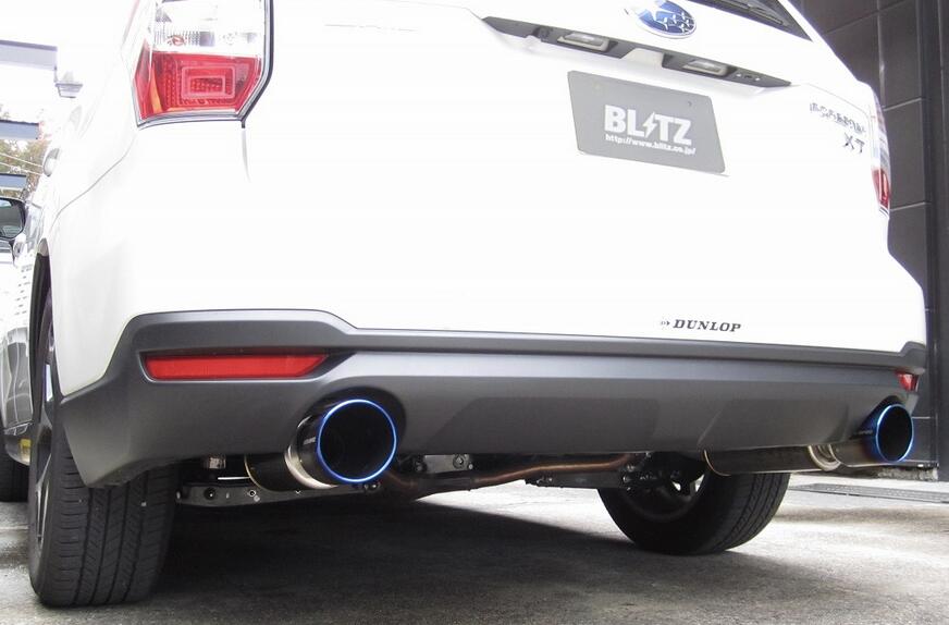 代引き不可、自動車工場、ショップ様への発送となります（沖縄・離島を除く） 【BLITZ/ブリッツ】EX-SYSTEM [エキゾーストシステム/マフラー] NUR-SPEC VSR ニュルスペック VSR [フォレスター] 63157V