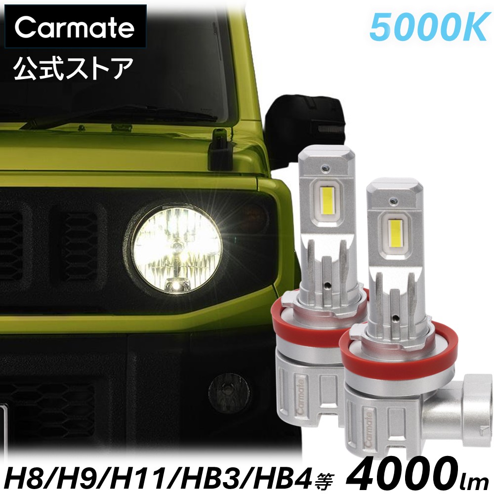 LED ヘッドライト バルブ H8 H9 H11 H16 HB3 HB4 HIR2 5000K 4000lm カーメイト GIGA LEDヘッドバルブ C4000 BW5082 車検 新車検基準クリア 3年保証 ロービーム ハイビーム 20 系 ヴェルファイア アルファード 80 系 ノア ヴォクシー 30系 プリウス 等