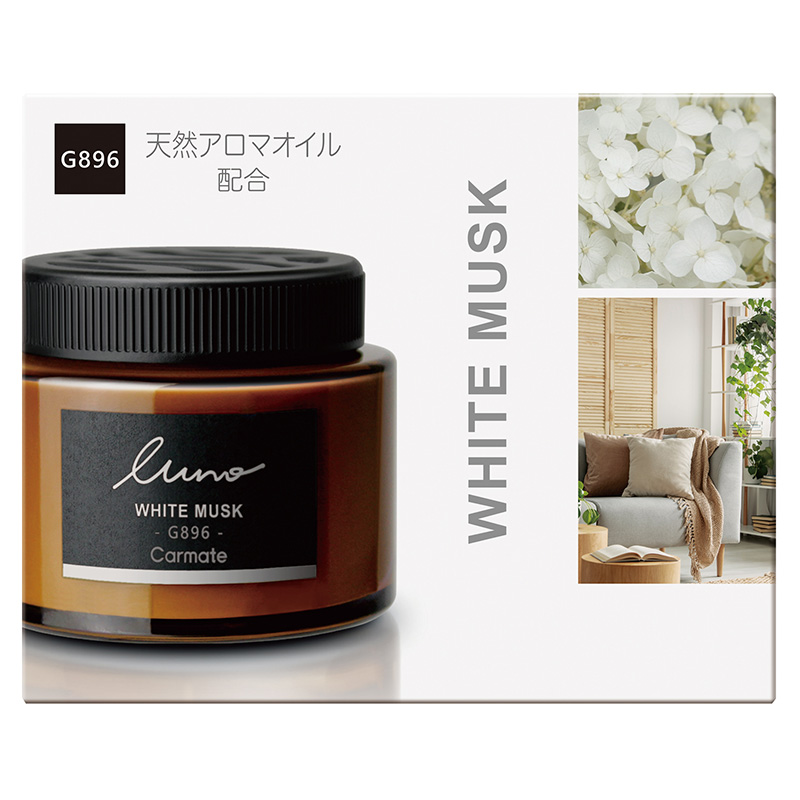 楽天市場 車 芳香剤 カーメイト G6 ルーノ ゲル ホワイトムスク N ナチュラル 置き型 カーフレグランス Luno Carmate カーメイト 公式オンラインストア