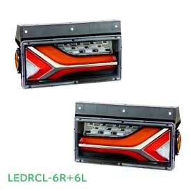 【左右セット】小糸製作所　ＫＯＩＴＯ　ＬＥＤＲＣＬ-６Ｒ　-６Ｌ　トラック用オールLEDリアコンビネーションランプ　流鏑馬　２連タイプ　24Ｖ用