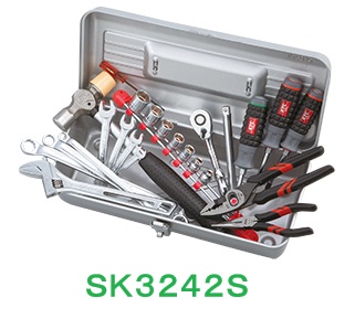 ＫＴＣ 京都機械工具（株） 手道具仕掛ける ＳＫ３２４２Ｓ 9.5sq.手道具仕掛ける 片食い違い金属元素入れもの印字機 24点仕掛ける