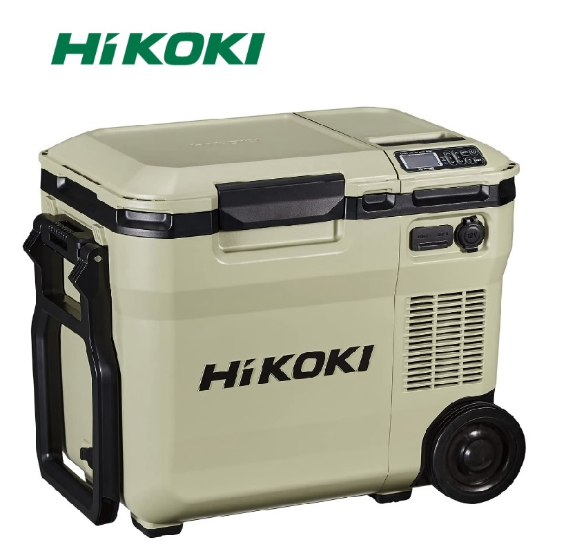 充実の品 HiKOKI製 コードレス冷温庫 サンドベージュ UL18DCWMＢ