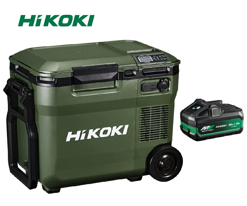 HiKOKI コードレス冷温庫 フォレストグリーン UL18DCWMGZ 蓄電池 BSL36B18X 付き 18L ハイコーキ