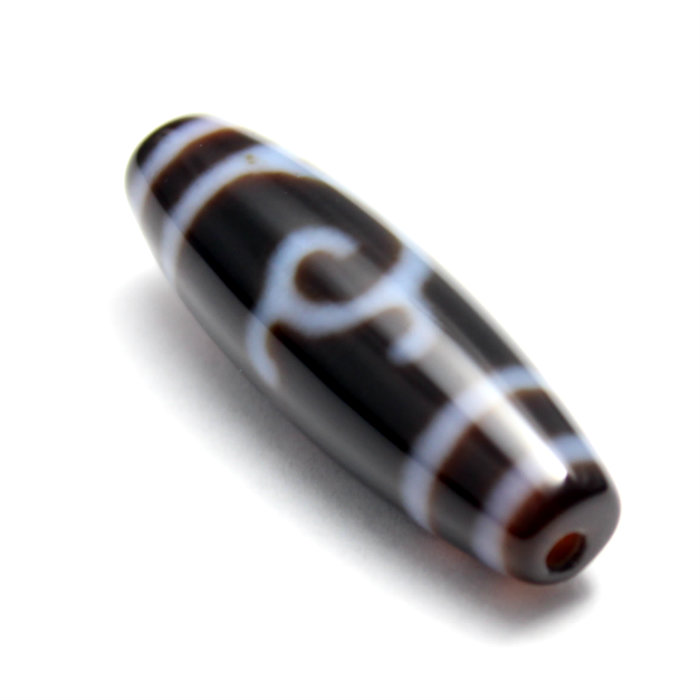 楽天市場】天珠 四線虎牙天珠 白 38×12mm ☆ 魔除け