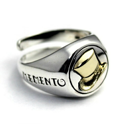 シルクハット memento mori メメント モリ シルバー９２５ リング 指輪 アクセサリー goodvibrations グッドバイブレーション レディース メンズ フリーサイズ プレゼント ギフト シルバー｜カルメロ店