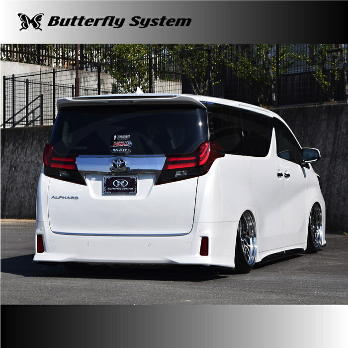 ButterflySystem　バタフライシステム　（GLANZFLAP/グランツフラップ）　30　ALPHARD　アルファード　前期　Sグレード　リアフラップスポイラー