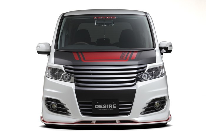 AFFECTION/アフェクション（DESIRE/デザイア）　スパーダRK5/6　ステップワゴン標準 RK1/2 　エアロ3点セット（S-3）（フロントバンパースポイラー（タイプB）/サイドパネル/リアバンパースポイラー（タイプA））