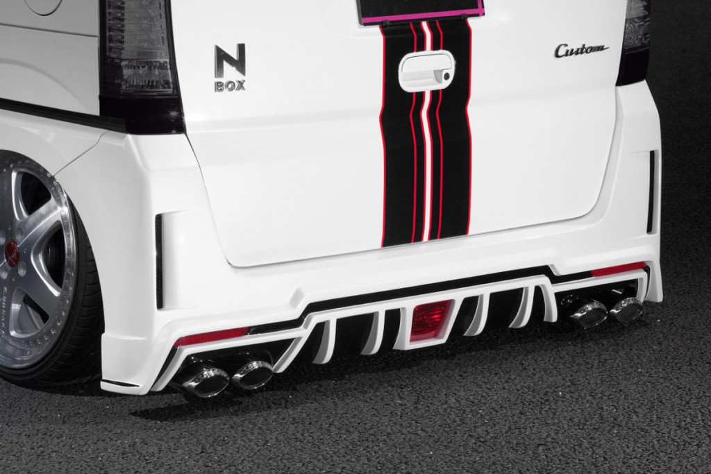 K-BREAK　ケイブレイク　HONDA　ホンダ　ハイパーゼロカスタム　N-BOXカスタムJF1　リアバンパー（LEDリフレクター付）