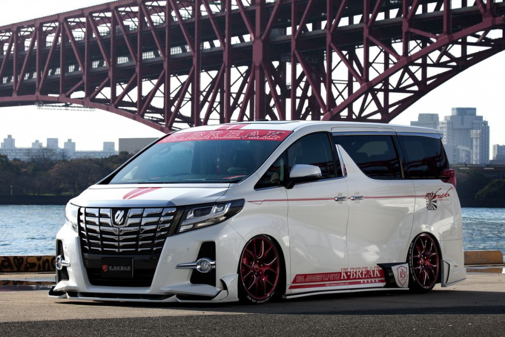 K-BREAK　ケイブレイク　TOYOTA　トヨタ　AGH30　アルファード　アスリートディープ　エアロ3点セット（フロントバンパー・サイドステップ・リアバンパー）（LEDバッグフォグ付）