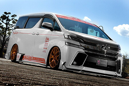 K-BREAK　ケイブレイク　TOYOTA　トヨタ　GGH30　ヴェルファイア　アスリートディープ　エアロ3点セット（フロントバンパー・サイドステップ・リアバンパー）（LEDバッグフォグ付）