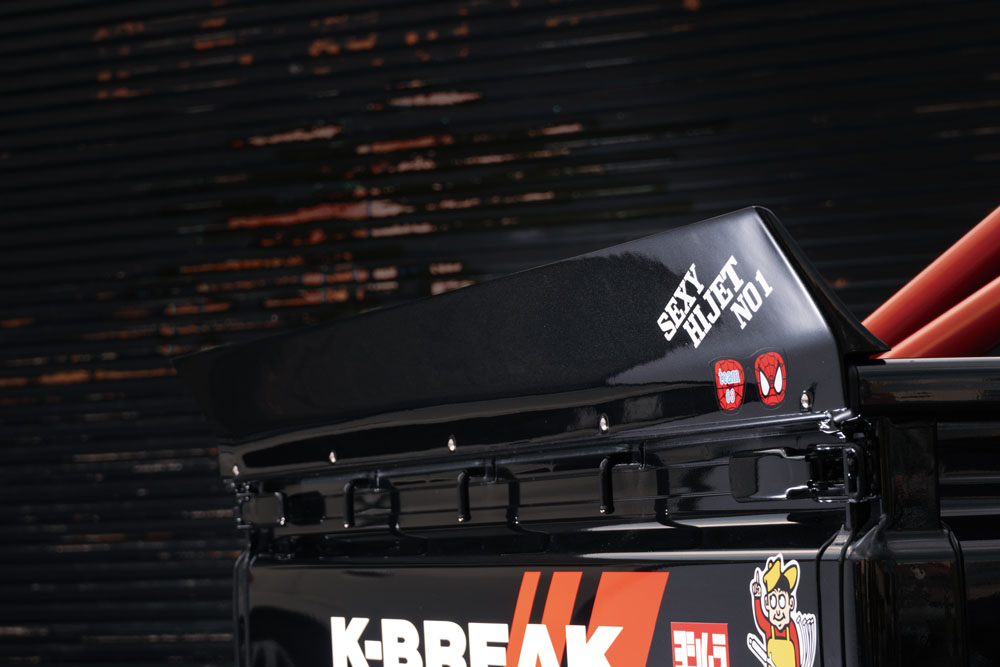 K-BREAK　ケイブレイク　baby gang ベビーギャング　ダイハツ　ハイゼットトラック　S500P　ジャンボ用　リアルーフウイング