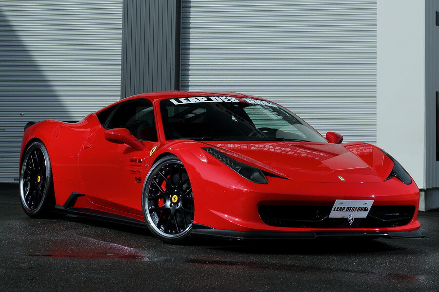 LEAPDESIGN リープデザイン FERRARI 458Italia フェラーリ 458イタリア カーボン 【エアロ6点セット】 フロントスポイラー フロントダクトウイング サイドスカート リアディフューザー リアスポイラー リアフォグカバー 472,894円