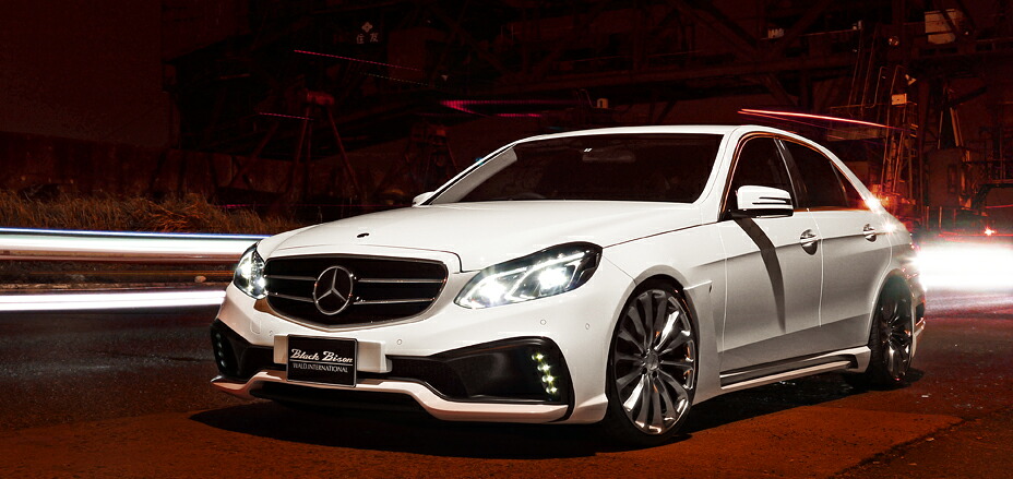 WALD　ヴァルド　（SPORTS LINEBLACK BISON EDITION 　スポーツラインブラックビジョンエディション）メルセデスベンツ　E‐CLASS　W212　フロントバンパースポイラー