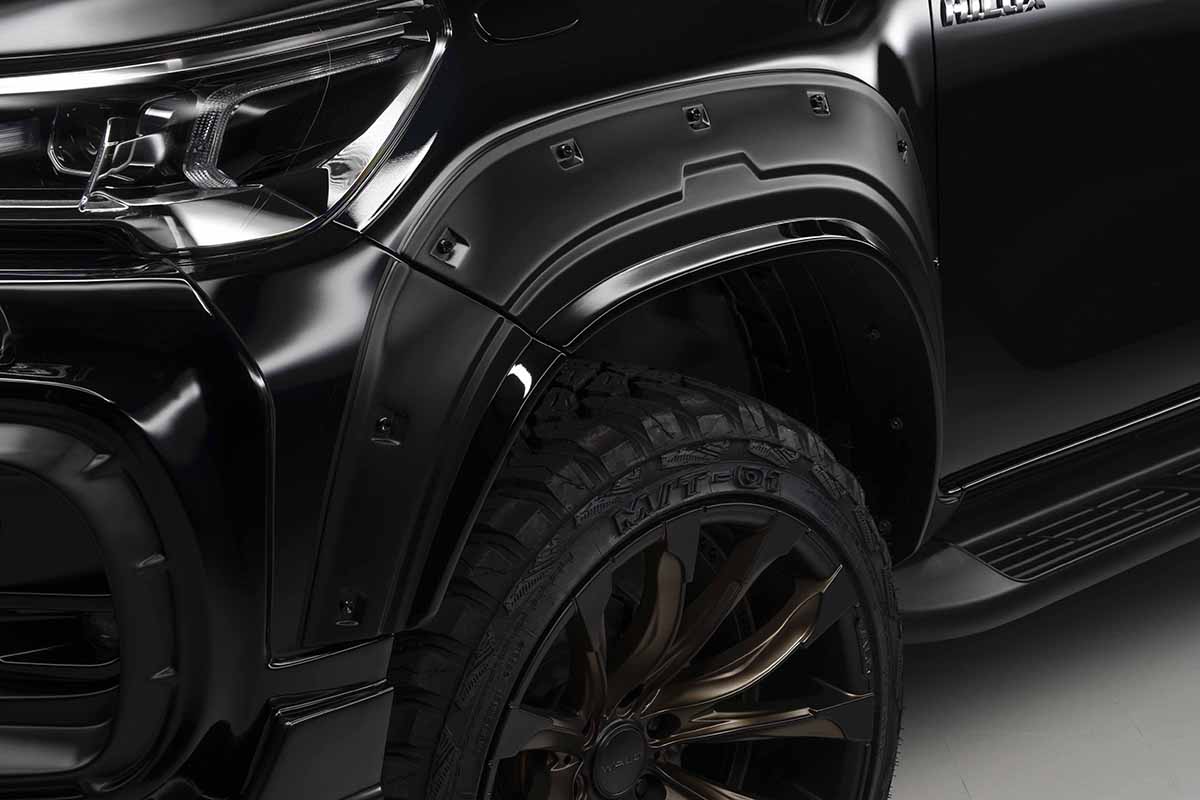 WALD ヴァルド(SPORTS LINE BLACK BISON EDITION スポーツライン ブラック バイソン エディション) ハイラックス GUN125 エアロ専用オーバーフェンダー|OCTAGON
