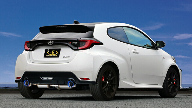 ガナドール Vertex Sports バーテックススポーツマフラーGRヤリス 4BA-GXPA16 G16E-GTS(1.6ターボ) R2.09～R6.03 RZ"High performance"/RZテール部のみチタニウム製ブルー発色｜カーパーツマルケイ店