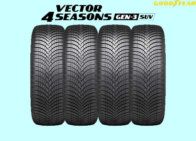 グッドイヤー ベクター 4シーズンズ GEN-3 SUV 215/65R17 99V XL 4本セット オールシーズンタイヤ|カーパーツマルケイ店