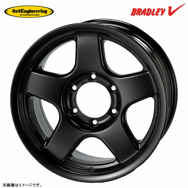 【お買い物マラソン 7/19(日)20:00～】18インチ 5H150 8.5J 8.5J+50 5穴 ブラッドレーV ホイール (1本/2本/4本) マットブラック 4&times;4Engincering BRADLEY Ｖ 送料無料 フォーバイフォー エンジニアリング｜カーパーツ倉庫