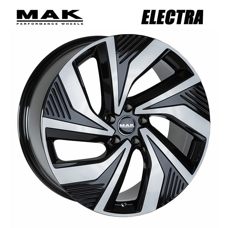 19インチ 5H112 8J 8J+45 5穴 マック　エレクトラ ホイール (1本/2本/4本) ブラックミラー ABE SHOKAI MAK ELECTRA 送料無料 阿部商会