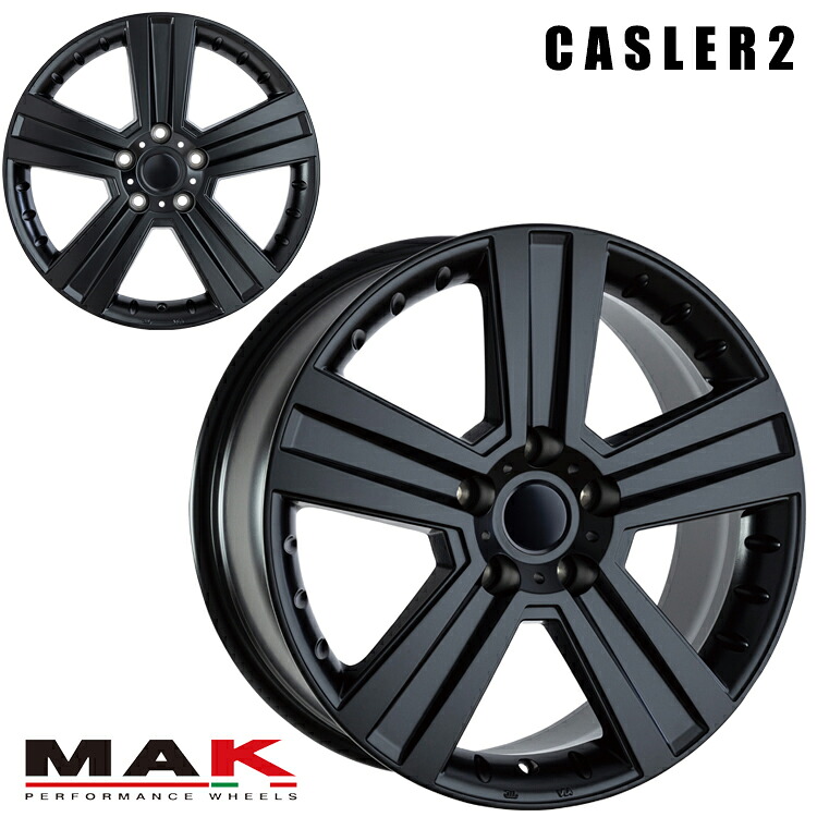 20インチ 5H127 8.5J 8.5J+50 5穴 キャスラー ツー ホイール (1本/2本/4本) マットブラック U.S Design CASLER2 送料無料 ユーエスデザイン 65,824円