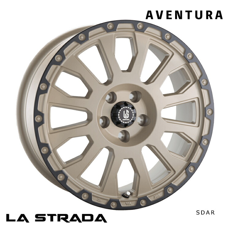 楽天市場】4本注文で送料無料 阿部商会 LA STRADA AVENTURA 18インチ