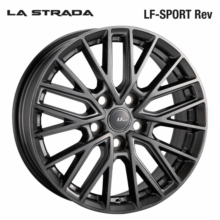【お買い物マラソン 7/19(日)20:00～】18インチ 5H114.3 7J 7J+40 5穴 LFスポーツ レヴ ホイール (1本/2本/4本) エレガントシルバー LA STRADA LF-SPORT Rev 送料無料 ラストラーダ｜カーパーツ倉庫