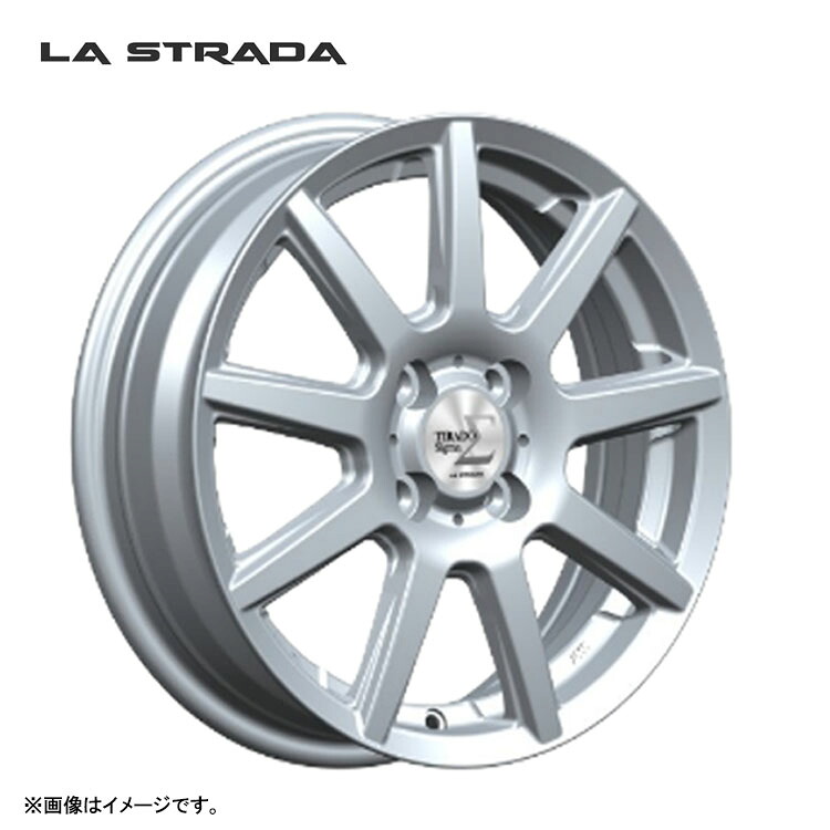 17インチ 5H114.3 6.5J 6.5J+38 5穴 ティラード シグマ ホイール (1本/2本/4本) シルバー LA-STRADA TIRADO シグマ 送料無料 ラストラーダ