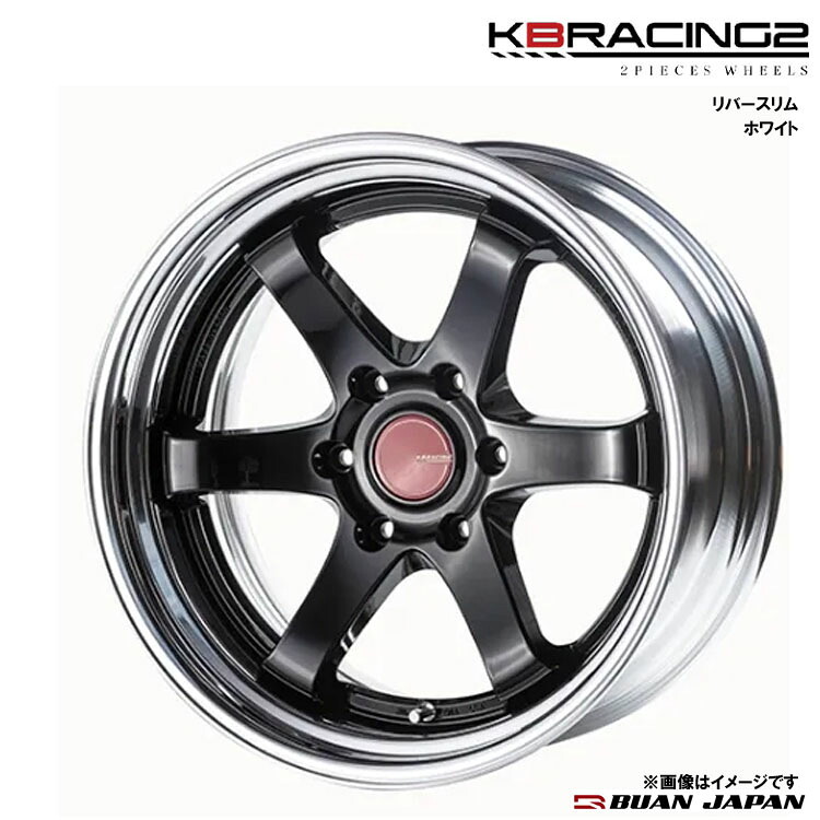 【お買い物マラソン 7/19(日)20:00~】18インチ 6H139.7 8.5J 8.5J+47~+28 6穴 ホイール (1本/2本/4本) ブラック BUAN JAPAN KBRACING2 リバースリム 送料無料 舞杏|カーパーツ倉庫