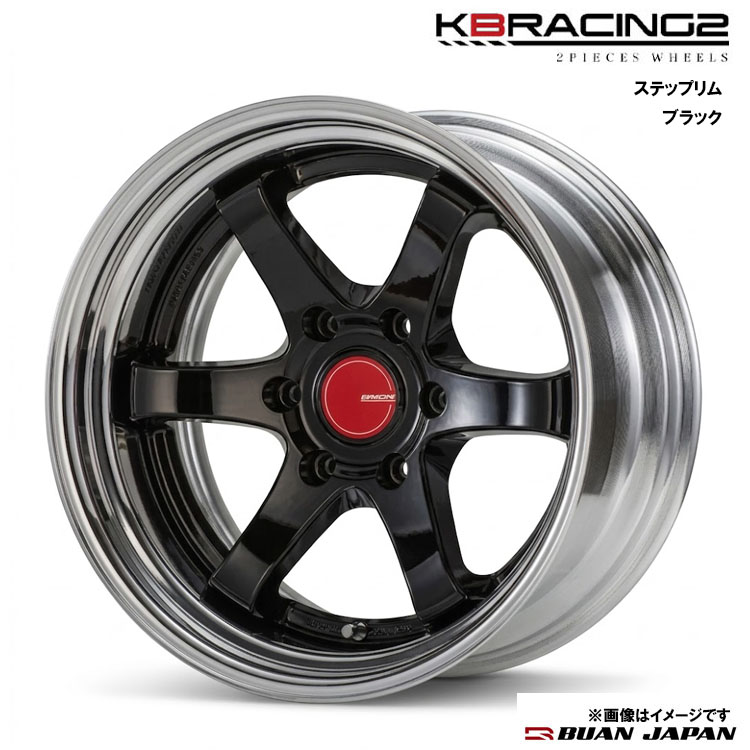 【お買い物マラソン 7/19(日)20:00~】18インチ 6H139..7 10.5J 10.5Jー18~27 6穴 ホイール (1本/2本/4本) ブラック BUAN JAPAN KBRACING2 ステップリム 送料無料 舞杏|カーパーツ倉庫