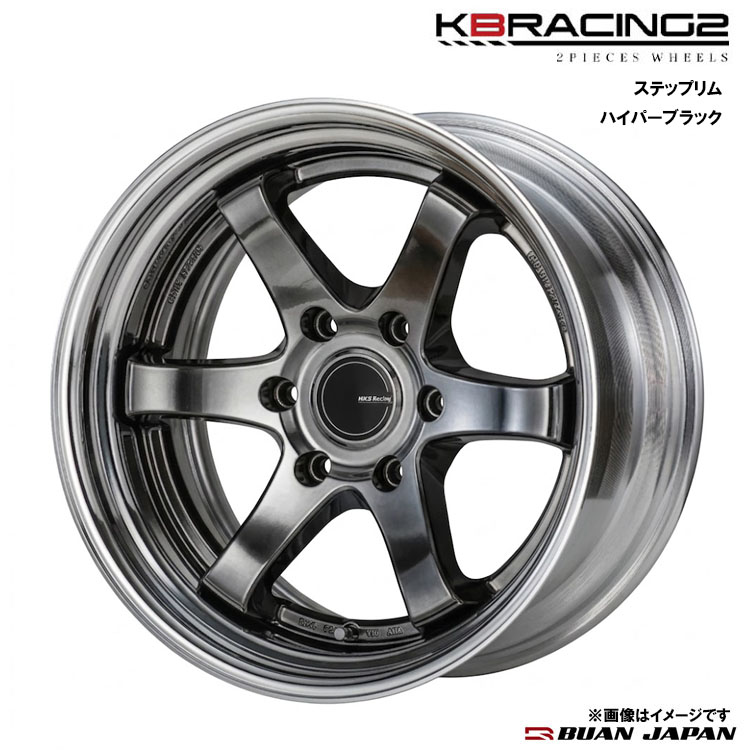 【お買い物マラソン 7/19(日)20:00~】18インチ 6H139..7 10J 10Jー12~27 6穴 ホイール (1本/2本/4本) ハイパーブラック BUAN JAPAN KBRACING2 ステップリム 送料無料 舞杏|カーパーツ倉庫