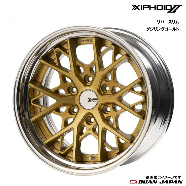 【お買い物マラソン 7/19(日)20:00～】17インチ 6H139.7 10J 10J+50～-13 6穴 ゼフォイド2 ホイール (1本/2本/4本) ダジリングゴールド BUAN JAPAN XIPHOID2 リバースリム 送料無料 BUAN JAPAN｜カーパーツ倉庫