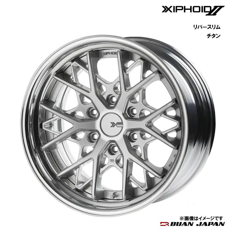 【お買い物マラソン 7/19(日)20:00~】17インチ 6H139.7 10J 10J+50~-13 6穴 ゼフォイド2 ホイール (1本/2本/4本) チタン BUAN JAPAN XIPHOID2 リバースリム 送料無料 BUAN JAPAN|カーパーツ倉庫
