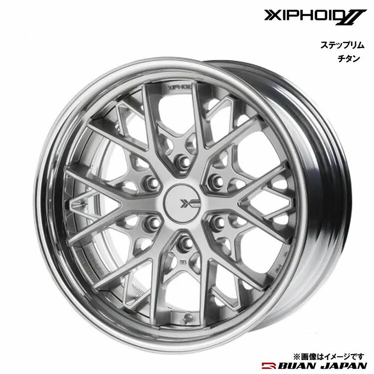 【お買い物マラソン 7/19(日)20:00~】18インチ 6H139.7 8.5J 8.5J+45~+6 6穴 ゼフォイド2 ホイール (1本/2本/4本) チタン BUAN JAPAN XIPHOID2 ステップリム 送料無料 BUAN JAPAN|カーパーツ倉庫