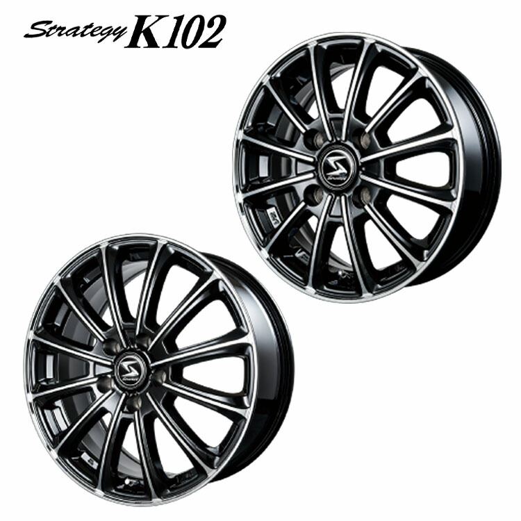 BMS R6T 15-8.0j ＋20 pad100 4穴　4本　タイヤ付 BMS R6T ブラック/マシンリップ 15インチ 8.0J 4穴100 +20