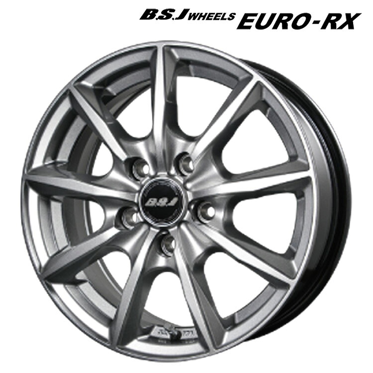 17インチ 5H112 7J 7J+47 5穴 B.S.J ホイールズ ユーロRX ホイール (1本/2本/4本) ダークグレー BILLET STAR JAPAN B.S.J WHEELS EURO-RX 送料無料 ビレットスタージャパン|カーパーツ倉庫