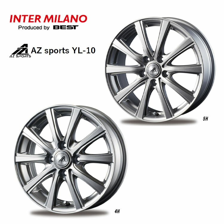 送料無料 ベスト エーゼットスポーツ YL-10 7J-17 50 5H-100 AZ sports YL-10 4 本