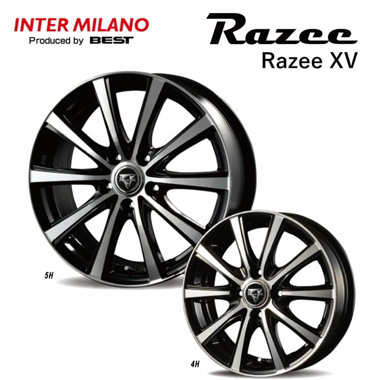 送料無料 ベスト レイジーXV 4.5J-14 45 4H-100 Razee XV 1 本