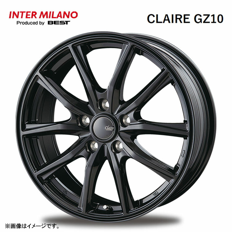 15インチ 5H100 6J 6J+43 5穴 クレール GZ10 ホイール (1本/2本/4本) グロスブラック BEST CLAIRE GZ10 送料無料 ベスト