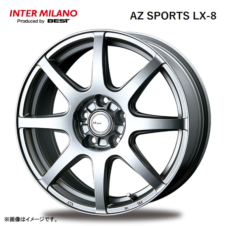 17インチ 5H120 7J 7J+40 5穴 AZ SPORTS LX-8 ホイール (1本/2本/4本) クロームシルバー BEST AZ SPORTS LX-8 トヨタ純正平座対応 送料無料 ベスト