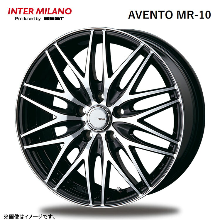 【お買い物マラソン 7/19(日)20:00～】17インチ 5H114.3 7J 7J+53 5穴 アヴェント MR-10 ホイール (1本/2本/4本) BK/P BEST AVENTO MR-10 送料無料 ベスト｜カーパーツ倉庫