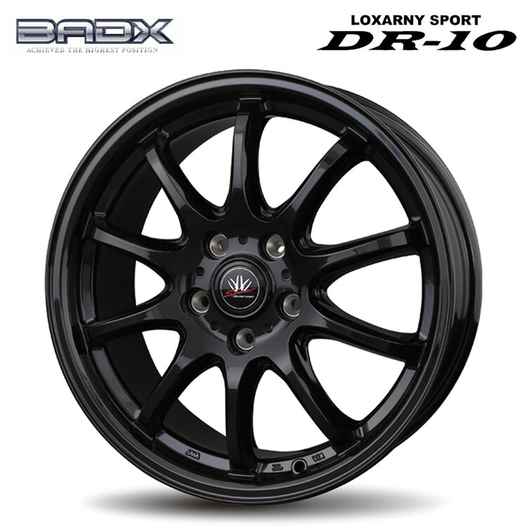 18インチ 5H114.3 7.5J 7.5J+38 5穴 ロクサーニ スポーツ DR-10 ホイール (1本/2本/4本) ガンブラック BADX LOXARNY SPORT DR-10 送料無料 バドックス|カーパーツ倉庫