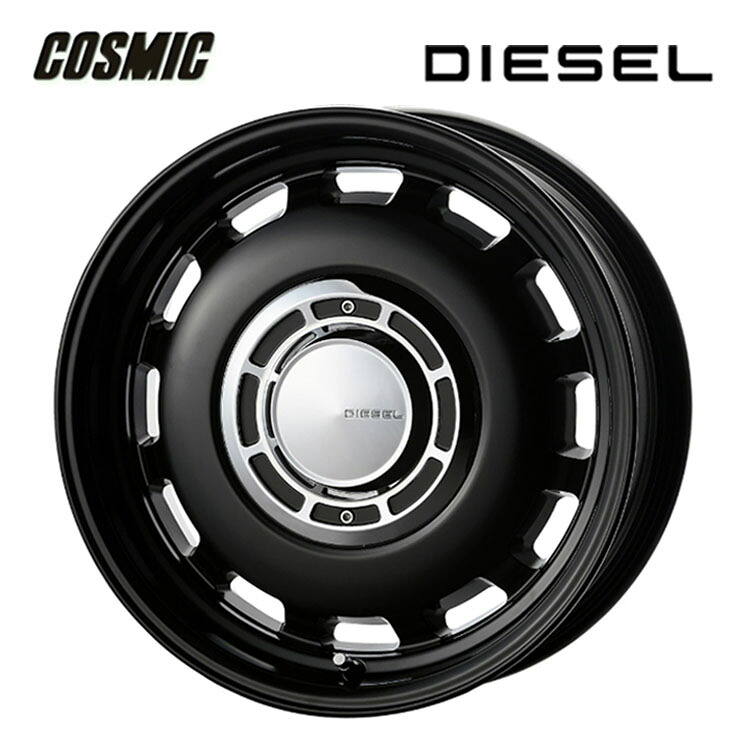 15インチ 5H100 6J 6J+42 5穴 クロスブラッド ディーゼル ホイール (1本/2本/4本) サテンブラック COSMIC X BLOOD DIESEL 送料無料 コスミック｜カーパーツ倉庫