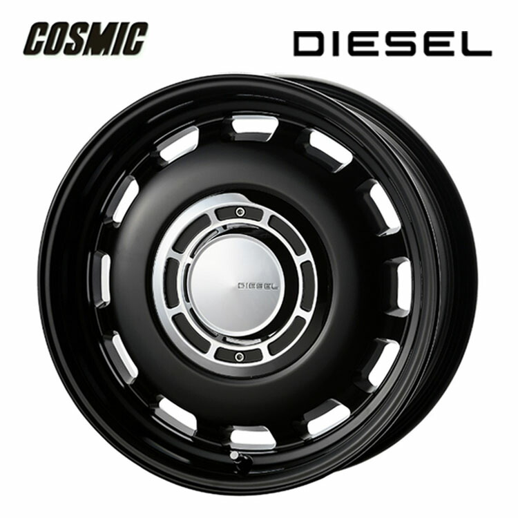 15インチ 5H100 6J 6J+42 5穴 クロスブラッド ディーゼル VW POLO専用 ホイール (1本/2本/4本) サテンブラック COSMIC X BLOOD DIESEL 送料無料 コスミック 56,760円