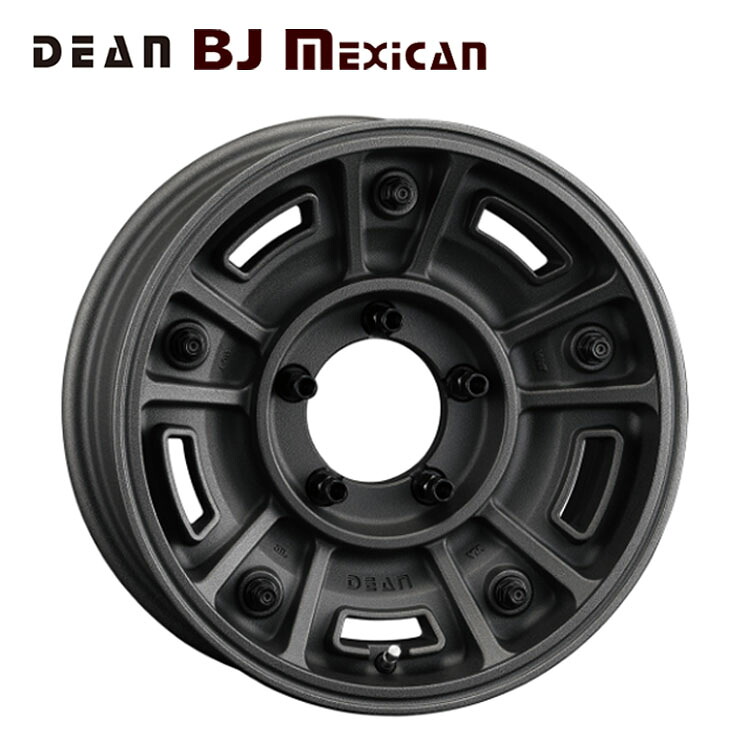 16インチ 5H150 8J 8J+0 5穴 ディーン BJメキシカン ホイール (1本/2本/4本) ショットチャコールブラック CRIMSON DEAN BJ MEXICAN 送料無料 クリムソン|カーパーツ倉庫
