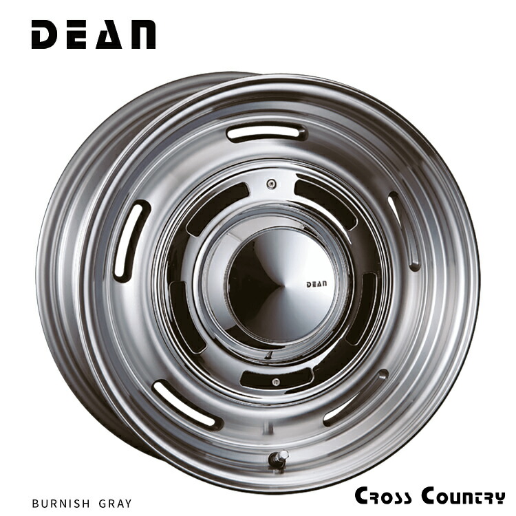 17インチ 10H108/114.3 7J 7J+38 10穴 ディーン クロスカントリー ホイール (1本/2本/4本) BURNISH GRAY CRIMSON DEAN CROSS COUNTRY 送料無料 クリムソン