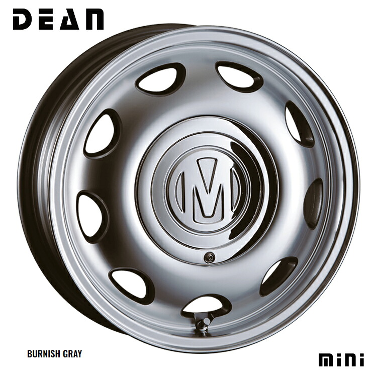 14インチ 4H98 5J 5J+35 4穴 ディーン ミニ ホイール (1本/2本/4本) バーニッシュグレー CRIMSON DEAN MINI 送料無料 クリムソン