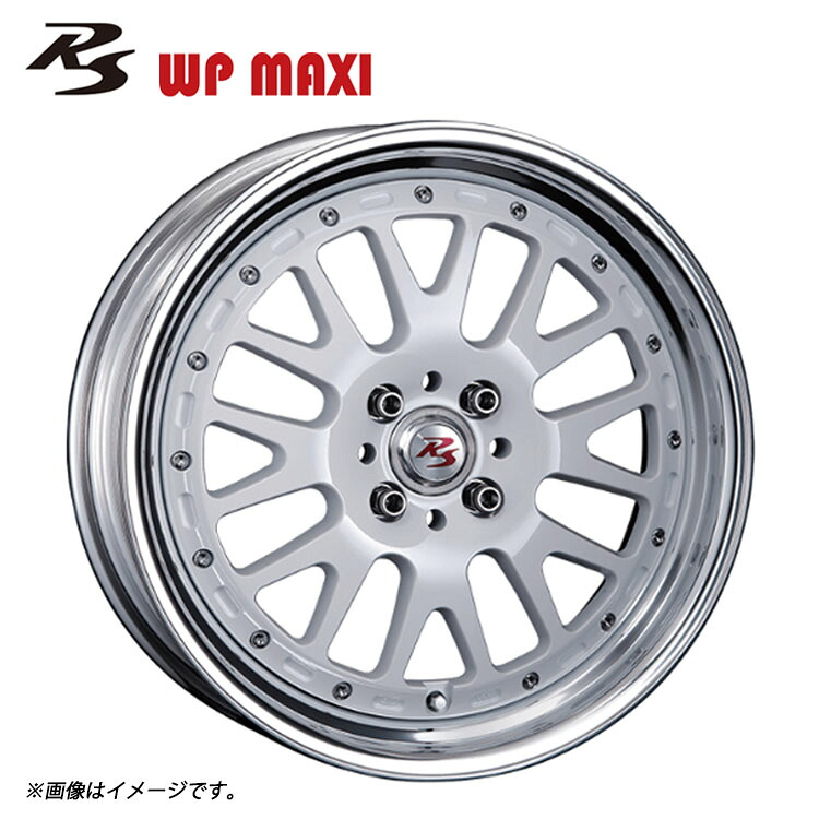 19インチ 5H112 9.5J 9.5J+65～-4 5穴 RS WP MAXI Low Disk 2ピース ホイール (1本/2本/4本) ホワイト CRIMSON RS WP MAXI Low Disk 2PIECE 送料無料 クリムソン